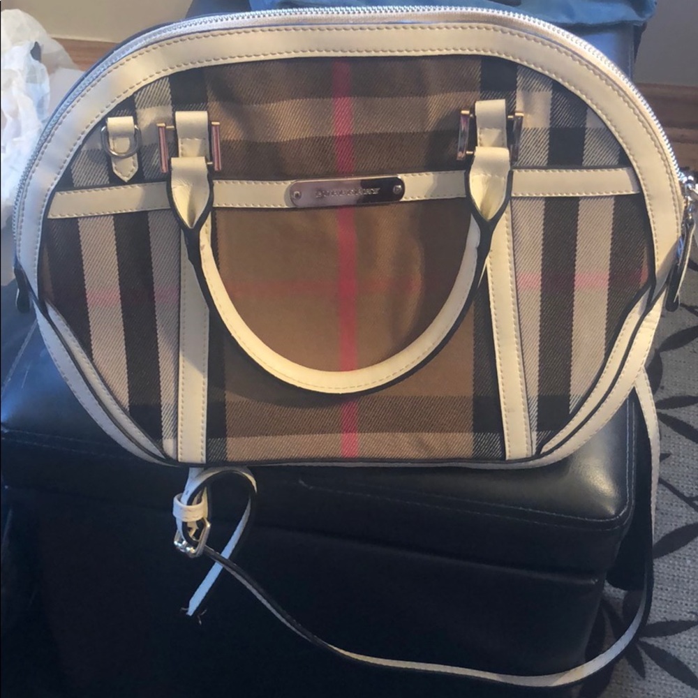 Burberry plaid bag